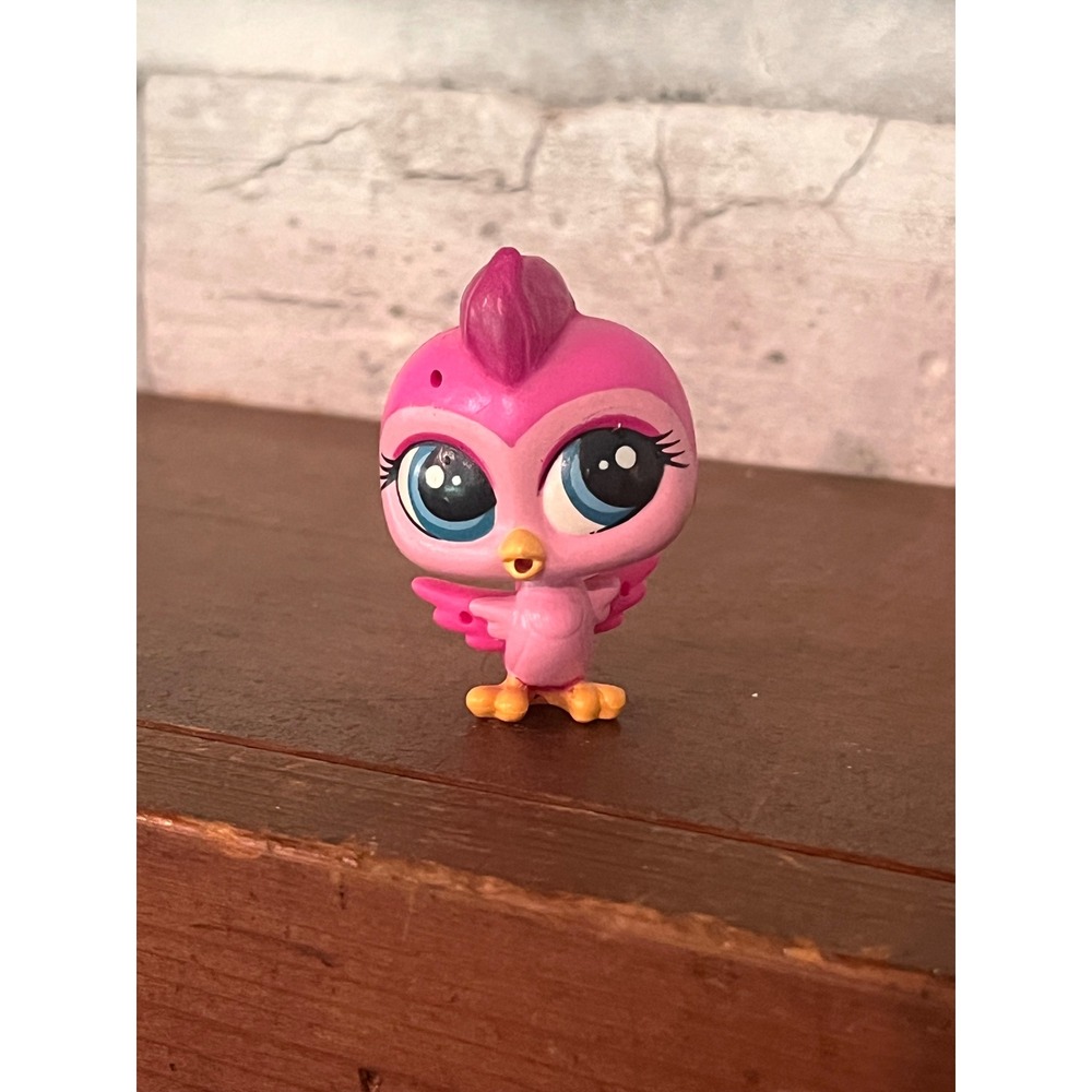 Pinky Beekman Pink Bird Owl #3698 -Authentic Littlest Pet Shop LPS